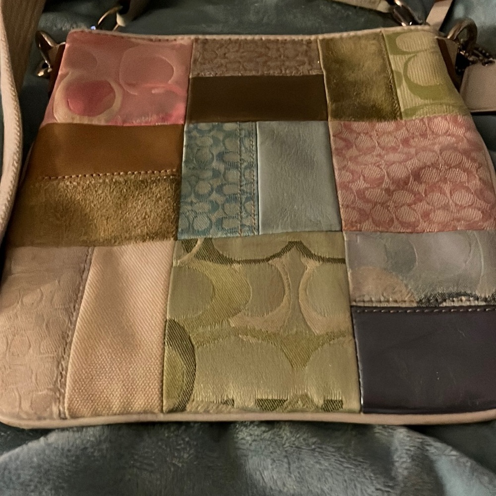 Patchwork coach crossbody  Bag